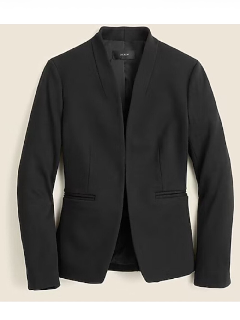 J. Crew Going Out Black Open-Front Women's Blazer